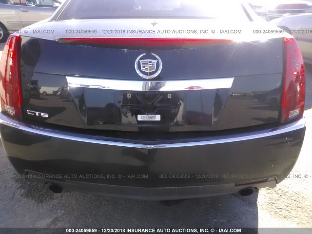 1G6DE5EGXA0132645 - 2010 CADILLAC CTS LUXURY COLLECTION BLACK photo 6