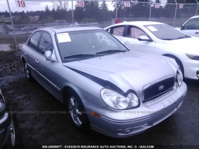 KMHWF35H25A181527 - 2005 HYUNDAI SONATA GLS/LX SILVER photo 1