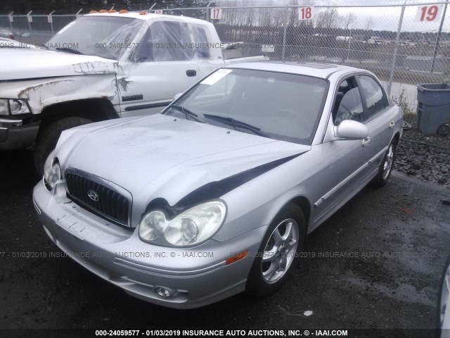 KMHWF35H25A181527 - 2005 HYUNDAI SONATA GLS/LX SILVER photo 2