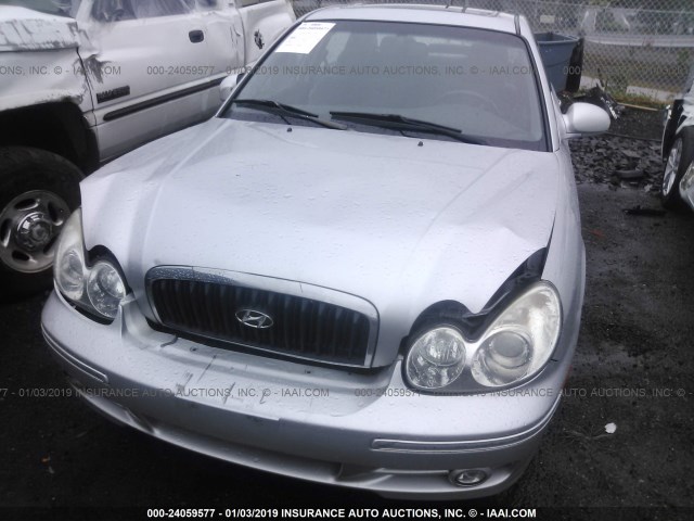 KMHWF35H25A181527 - 2005 HYUNDAI SONATA GLS/LX SILVER photo 6