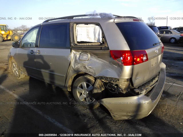 5TDZK23C69S264935 - 2009 TOYOTA SIENNA CE/LE GOLD photo 3