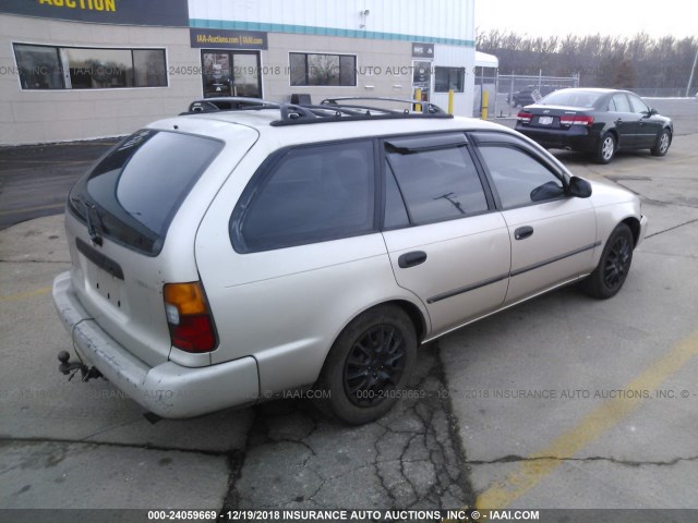 JT2AE09V0R0078997 - 1994 TOYOTA COROLLA DX TAN photo 4