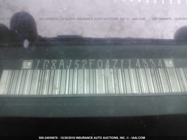 1G8AJ52F04Z114334 - 2004 SATURN ION LEVEL 2 绿色 照片 9