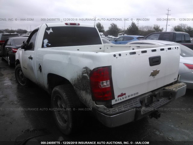 1GCEC14X09Z200802 - 2009 CHEVROLET SILVERADO C1500 WHITE photo 3