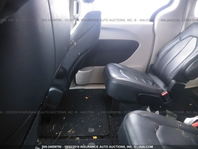 2C4RC1BG9JR120787 - 2018 CHRYSLER PACIFICA TOURING L WHITE photo 8