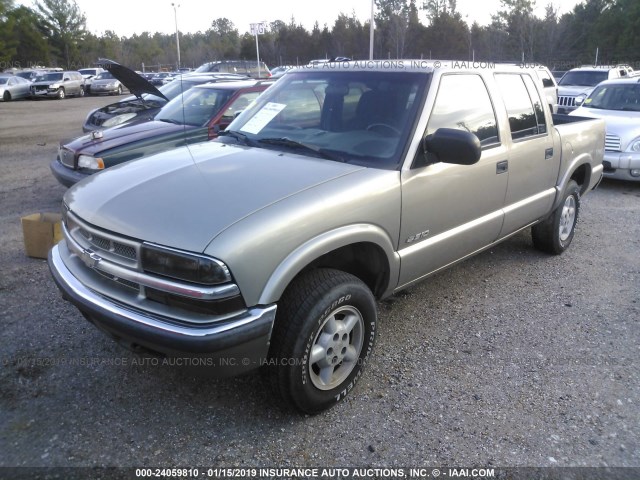 1GCDT13W61K244255 - 2001 CHEVROLET S TRUCK S10 Pewter photo 2