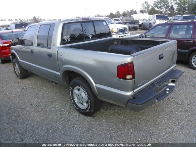 1GCDT13W61K244255 - 2001 CHEVROLET S TRUCK S10 Pewter photo 3