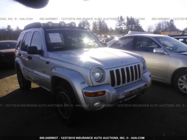 1J4GL38K93W671966 - 2003 JEEP LIBERTY RENEGADE SILVER photo 1