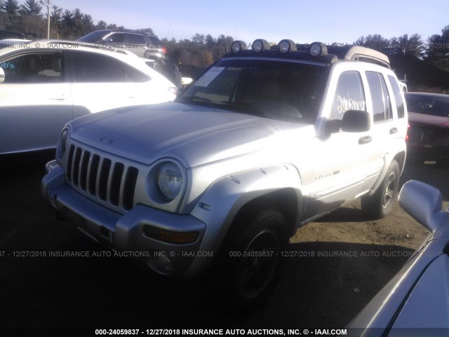 1J4GL38K93W671966 - 2003 JEEP LIBERTY RENEGADE SILVER photo 2