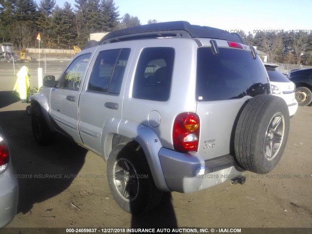 1J4GL38K93W671966 - 2003 JEEP LIBERTY RENEGADE SILVER photo 3