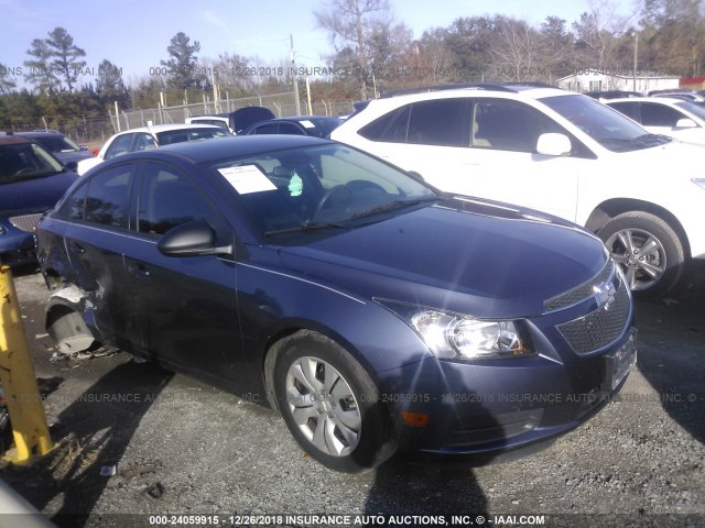 1G1PA5SHXE7170255 - 2014 CHEVROLET CRUZE LS BLUE photo 1