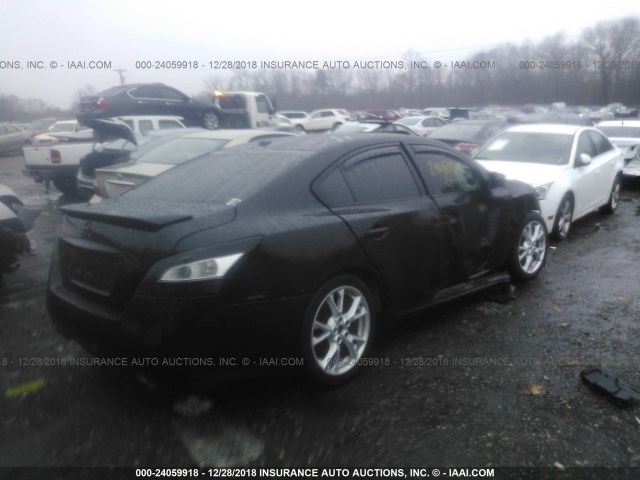 1N4AA5AP6EC483919 - 2014 NISSAN MAXIMA S/SV BLACK photo 4