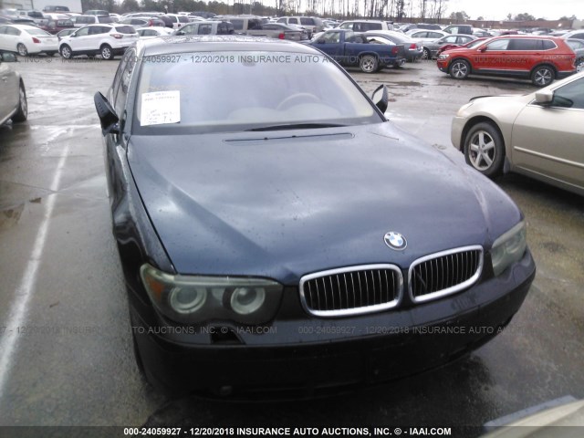 WBAGL63472DP53508 - 2002 BMW 745 I BLACK photo 6