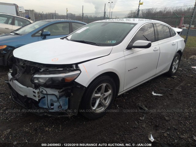 1G1ZB5ST3HF158596 - 2017 CHEVROLET MALIBU LS თეთრი ფოტო 2