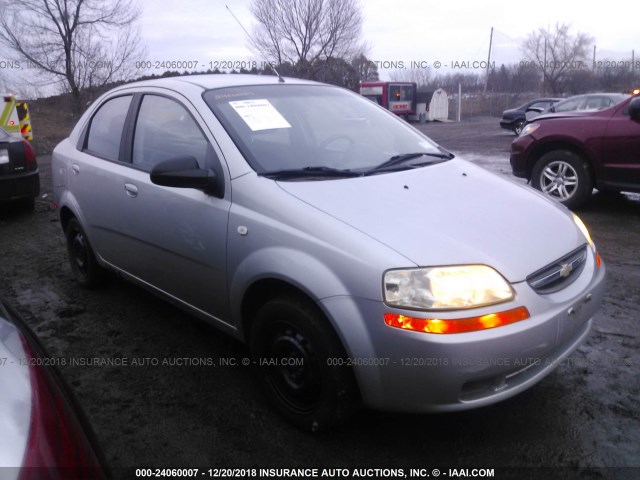 KL1TD56626B629113 - 2006 CHEVROLET AVEO LS SILVER photo 1