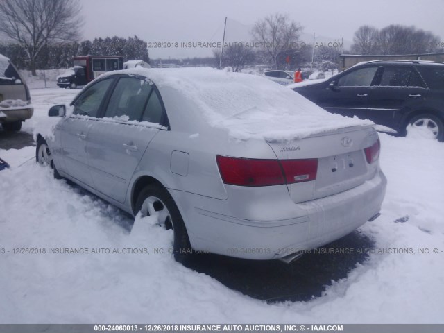 5NPEU46F09H441642 - 2009 HYUNDAI SONATA SE/LIMITED SILVER photo 3