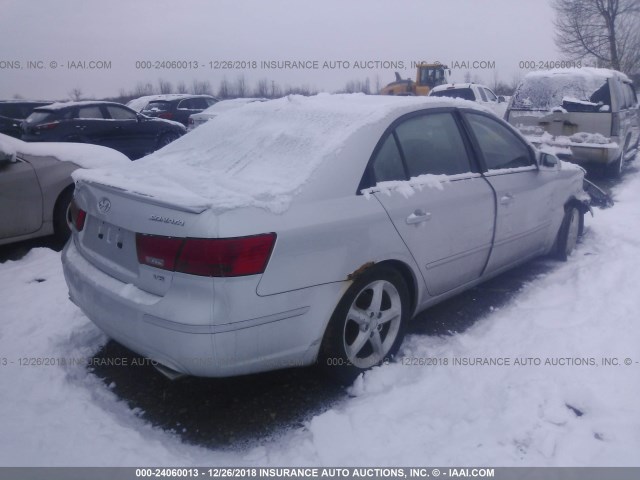 5NPEU46F09H441642 - 2009 HYUNDAI SONATA SE/LIMITED SILVER photo 4