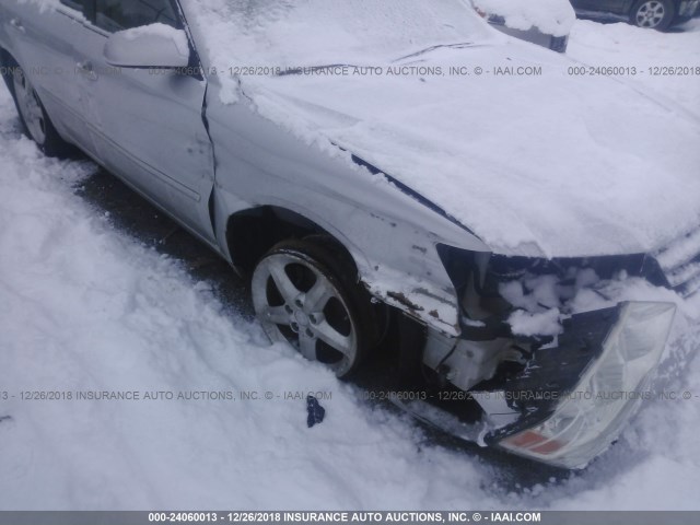 5NPEU46F09H441642 - 2009 HYUNDAI SONATA SE/LIMITED SILVER photo 6