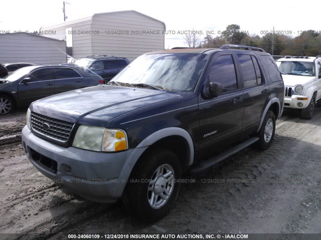 1FMZU62E42ZA95129 - 2002 FORD EXPLORER XLS BLUE photo 2