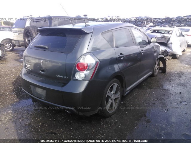 5Y2SN67039Z431556 - 2009 PONTIAC VIBE GT GRAY photo 4