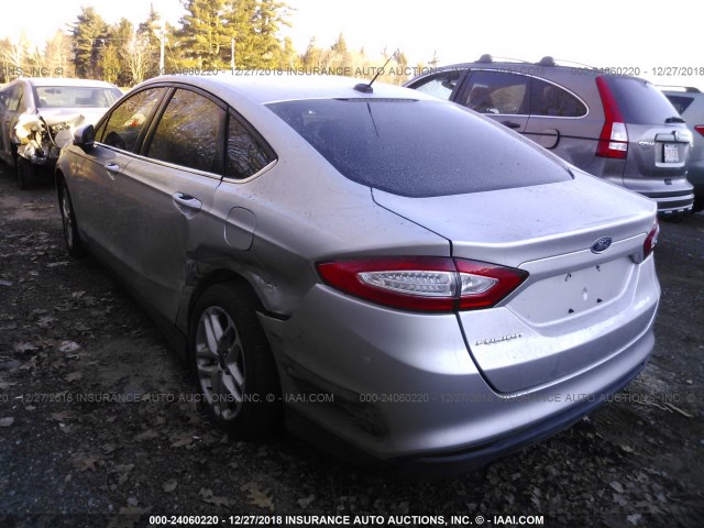 3FA6P0G74ER295772 - 2014 FORD FUSION S SILVER photo 3