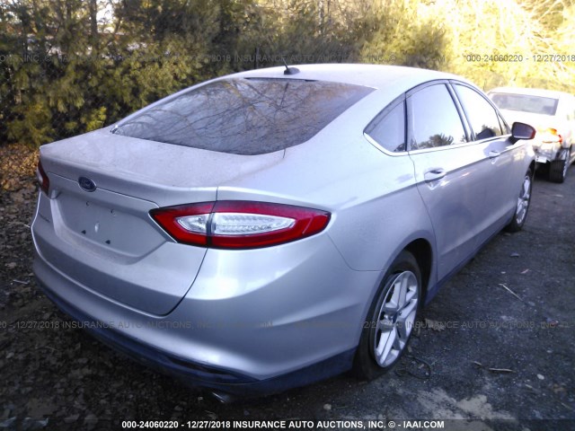 3FA6P0G74ER295772 - 2014 FORD FUSION S SILVER photo 4