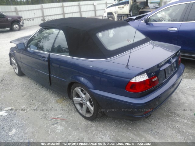 WBABW33474PG97901 - 2004 BMW 325 CI BLUE photo 3
