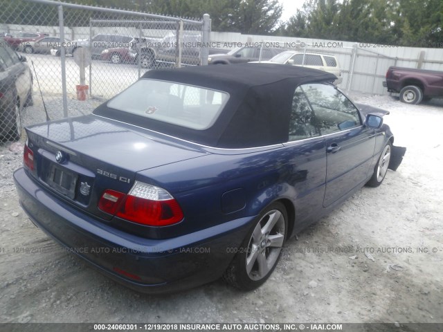 WBABW33474PG97901 - 2004 BMW 325 CI BLUE photo 4