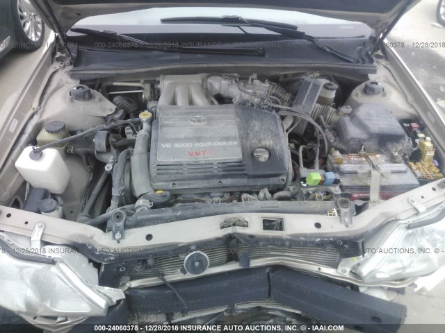 4T1BF28B1YU089179 - 2000 TOYOTA AVALON XL/XLS TAN photo 10