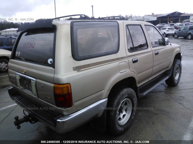 JT3VN29V0S0055542 - 1995 TOYOTA 4RUNNER VN29 SR5 BEIGE photo 4