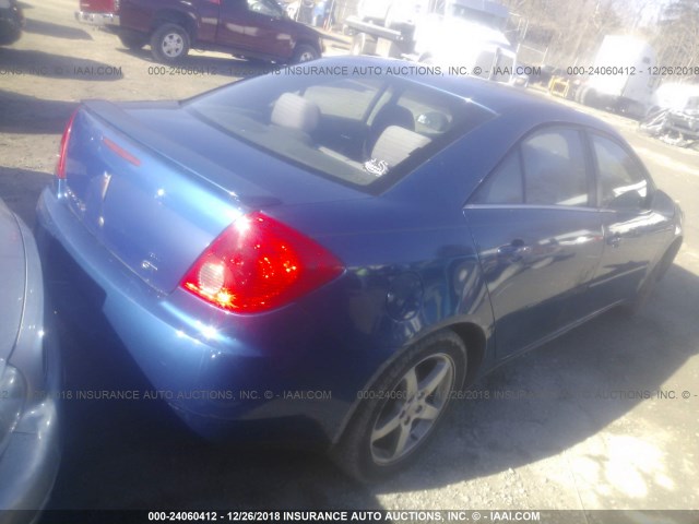 1G2ZH558964245221 - 2006 PONTIAC G6 GT BLUE photo 4