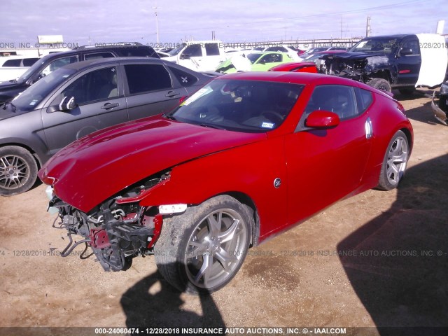 JN1AZ44E79M407863 - 2009 NISSAN 370Z RED photo 2