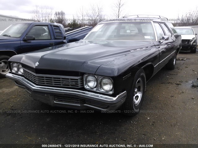 4R35T2Y205985 - 1972 BUICK ESTATE WAGON  BLACK photo 2