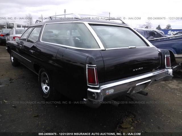 4R35T2Y205985 - 1972 BUICK ESTATE WAGON  BLACK photo 3