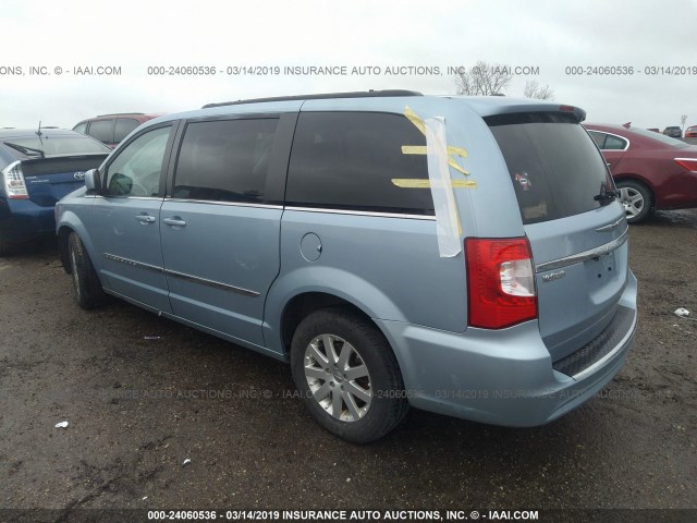 2C4RC1BGXDR806194 - 2013 CHRYSLER TOWN & COUNTRY TOURING BLUE photo 3