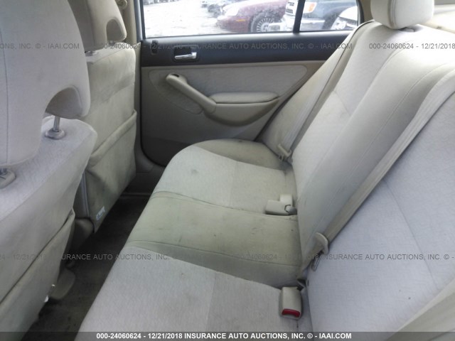 JHMES96674S006970 - 2004 HONDA CIVIC HYBRID WHITE photo 8