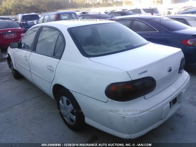 1G1ND52F04M565655 - 2004 CHEVROLET CLASSIC WHITE photo 3