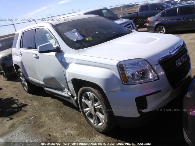 2GKALMEK8H6286748 - 2017 GMC TERRAIN SLE WHITE photo 1