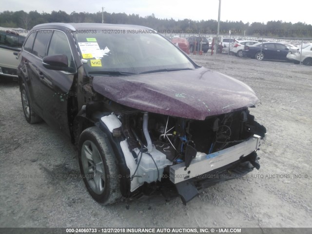 5TDYZRFH9HS227917 - 2017 TOYOTA HIGHLANDER LIMITED/LTD PLATINUM BURGUNDY photo 6