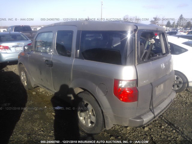 5J6YH28644L028124 - 2004 HONDA ELEMENT EX GRAY photo 3