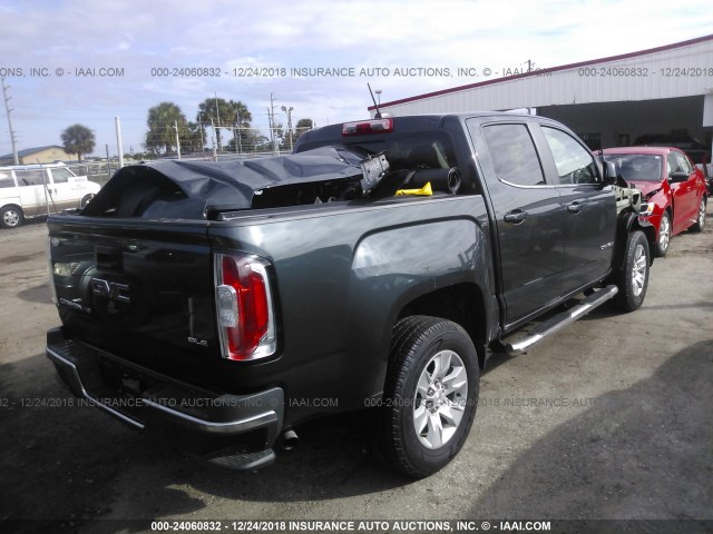 1GTG5CEN4J1170024 - 2018 GMC CANYON SLE GRAY photo 4