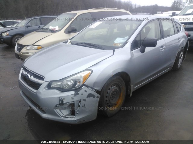 JF1GPAA63EG326186 - 2014 SUBARU IMPREZA SILVER photo 2