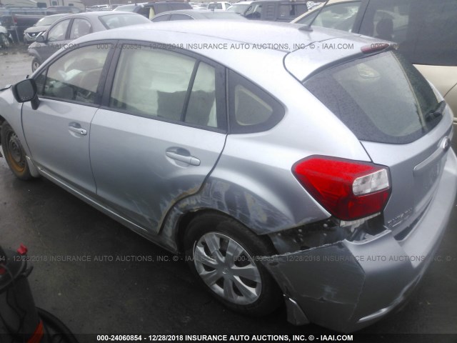 JF1GPAA63EG326186 - 2014 SUBARU IMPREZA SILVER photo 3