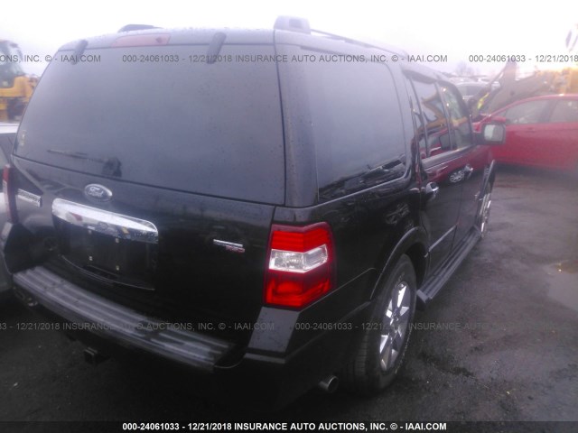 1FMFU20597LA51068 - 2007 FORD EXPEDITION LIMITED BLACK photo 4