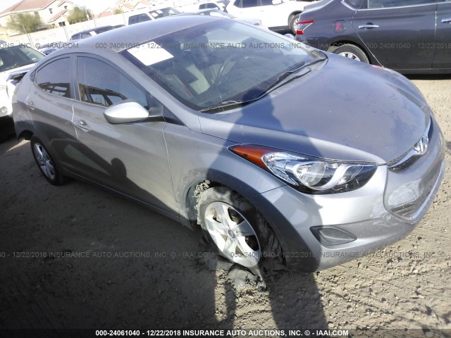 KMHDH4AE7BU129386 - 2011 HYUNDAI ELANTRA GLS/LIMITED GRAY photo 1