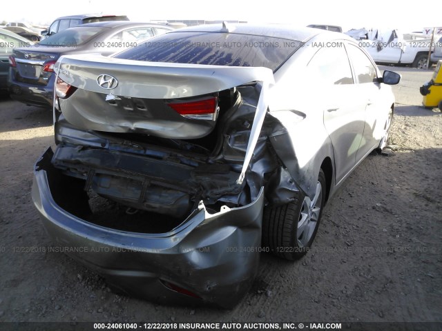 KMHDH4AE7BU129386 - 2011 HYUNDAI ELANTRA GLS/LIMITED GRAY photo 4