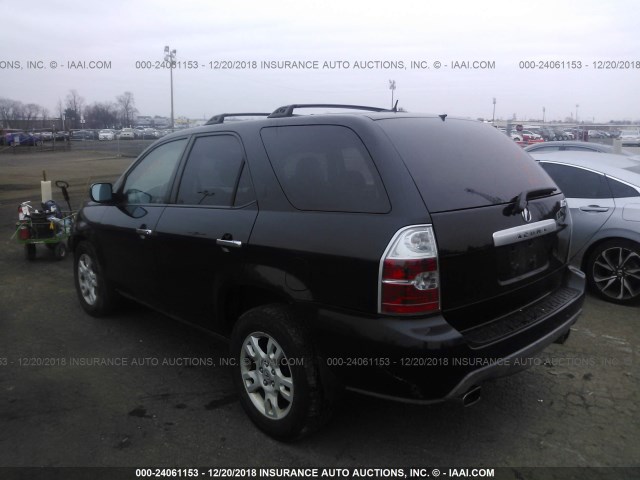 2HNYD18816H520889 - 2006 ACURA MDX TOURING BLACK photo 3