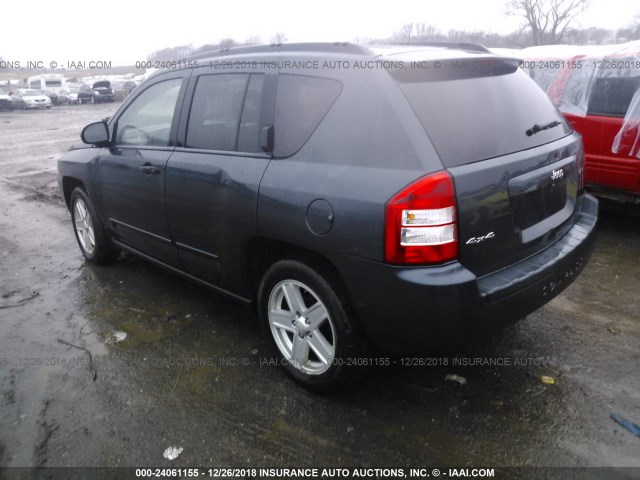 1J8FF47W28D617729 - 2008 JEEP COMPASS SPORT GRAY photo 3