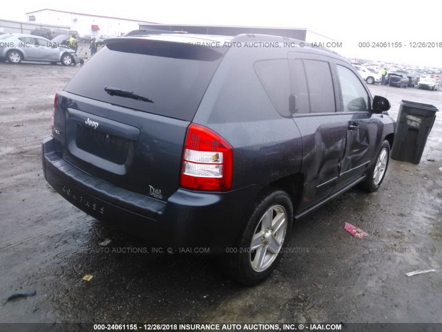 1J8FF47W28D617729 - 2008 JEEP COMPASS SPORT GRAY photo 4