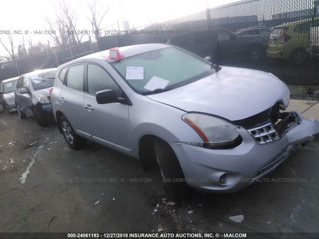 JN8AS5MV3DW125082 - 2013 NISSAN ROGUE S/SV SILVER photo 1